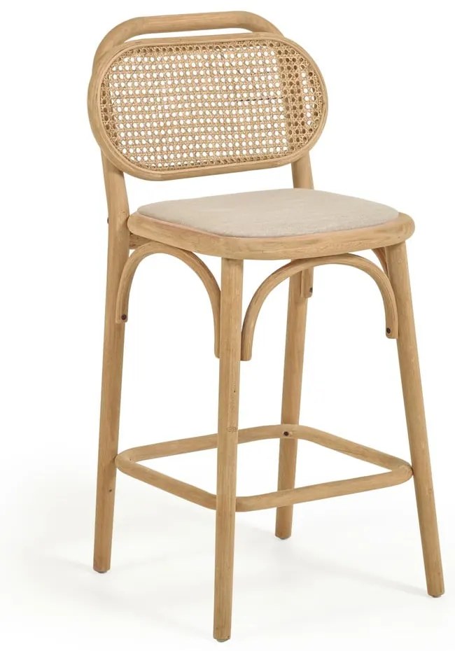 Natúr színű tölgyfa bárszék (ülésmagasság 65 cm) Doriane – Kave Home