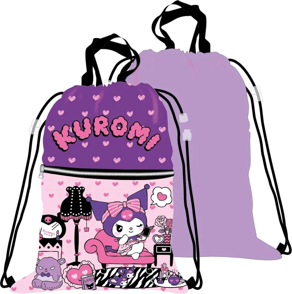 Hello Kitty Kuromi Deluxe sporttáska, tornazsák 45 cm