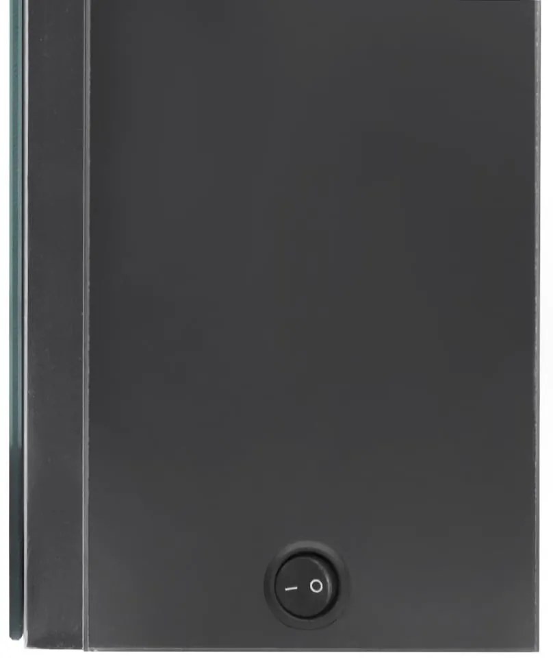 szürke LED-es tükrös fürdőszobaszekrény 50 x 13 x 70 cm