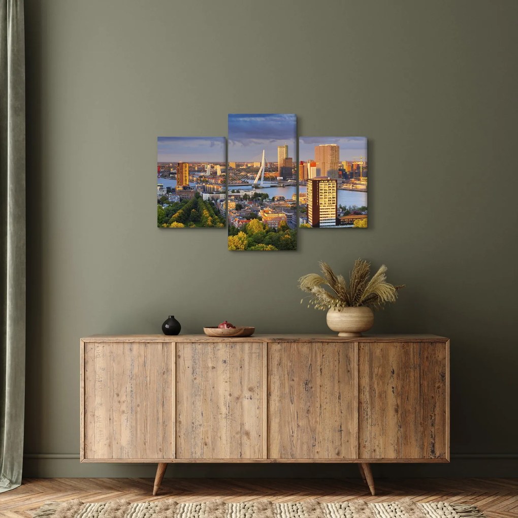 Kép - panoráma Rotterdam, Hollandia (90x60 cm)
