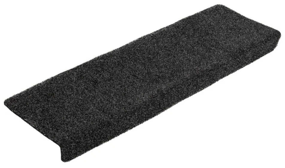 5 db szürke tűlyukasztott lépcsőszőnyeg 65x21x4 cm