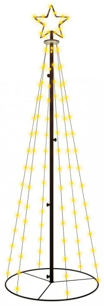 kúp alakú karácsonyfa 108 meleg fehér LED-del 70 x 180 cm