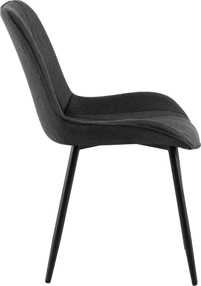 Étkezőszék, sötétszürke/fekete, DELTA