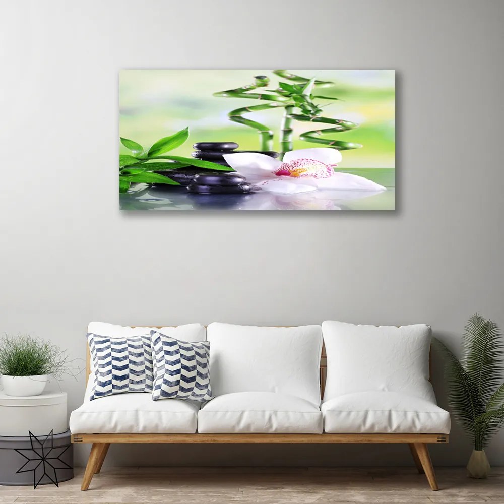 Vászonkép falra Bamboo Orchid Zen Spa 125x50 cm