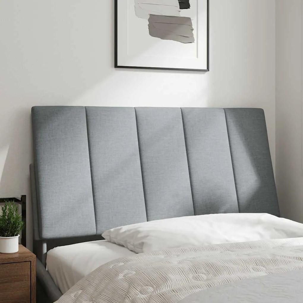 világosszürke szövet fejtámla párna 100 cm