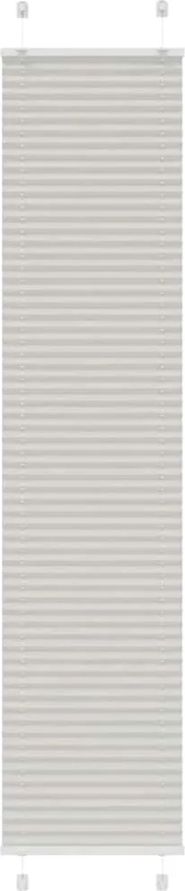 vidaXL pliszírozott redőny világosszürke 50x200 cm szövetszélesség