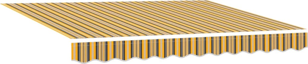 vidaXL Behúzható napellenző Sokszínű 300 x 250 cm szövet