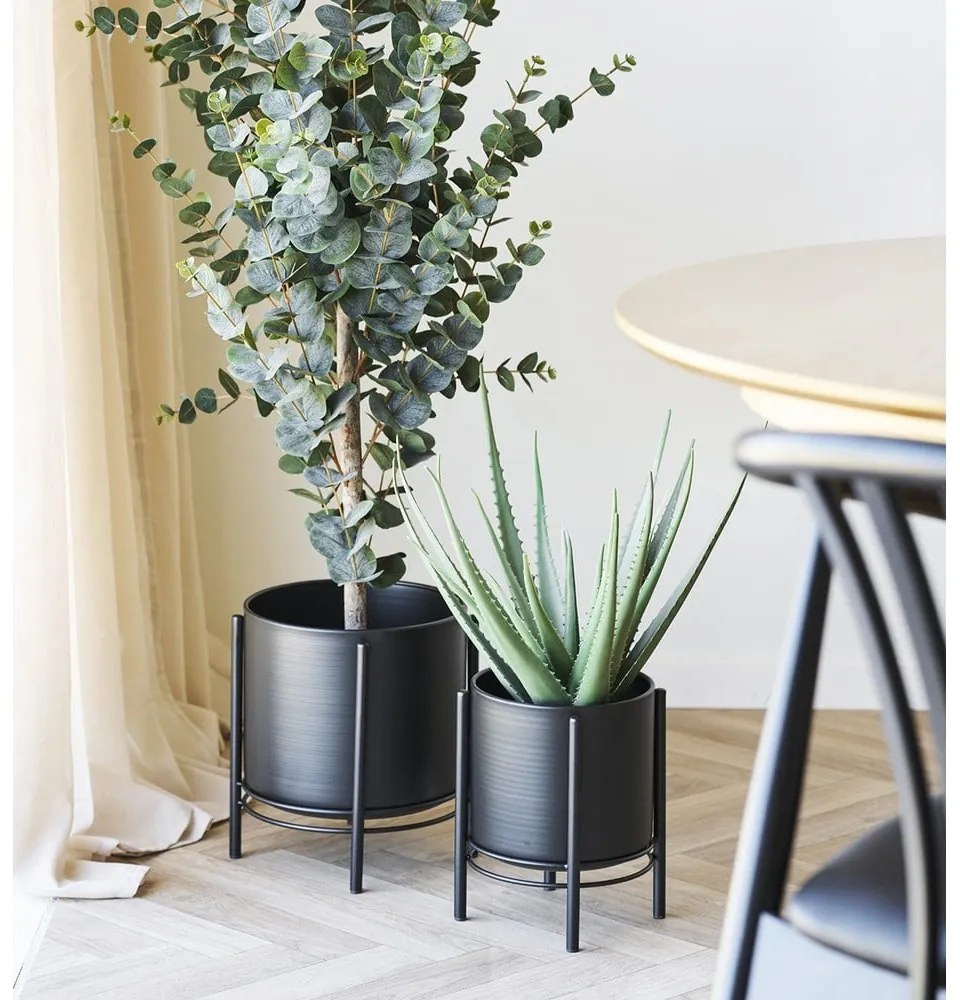 Fém kaspó szett 2 db-os ø 25 cm Svarta – House Nordic