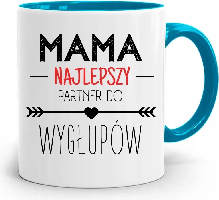 Kék Bögre Anyukáknak A Legjobb Ajándék Partner fényképes nyomtatással