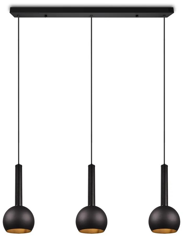 Fekete függőlámpa Ciliana – CINQUE