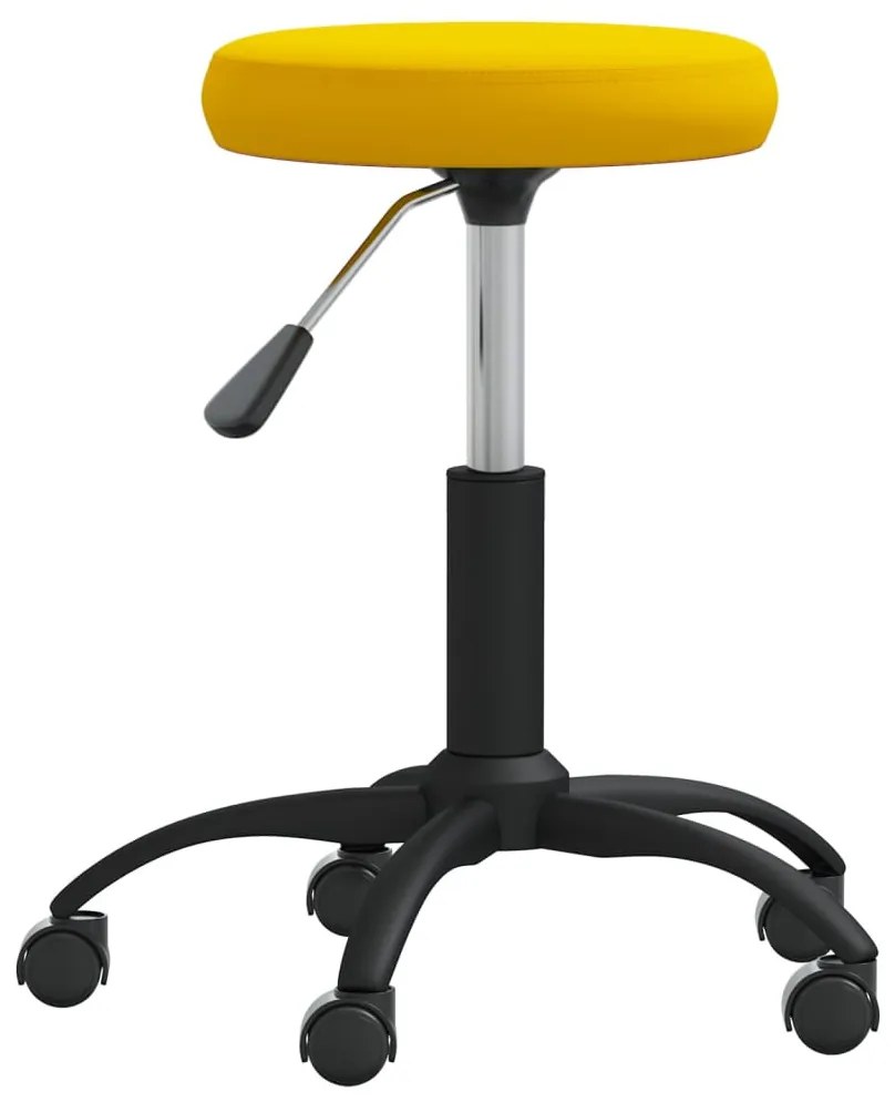 mustársárga bársony étkezőszék