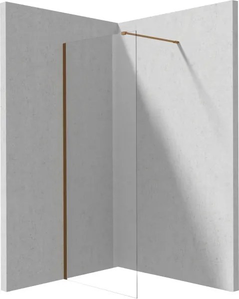 Prizma zuhanyfal_70x195, szálcsiszolt bronz