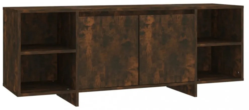 füstös tölgy színű szerelt fa TV-szekrény 130x35x50 cm