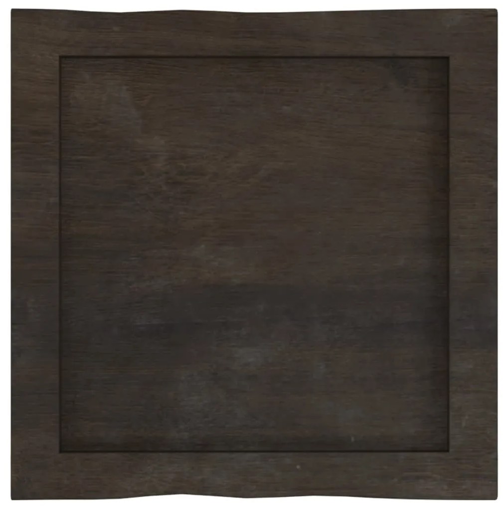 sötétbarna kezelt tömör asztallap 40x40x(2-4) cm