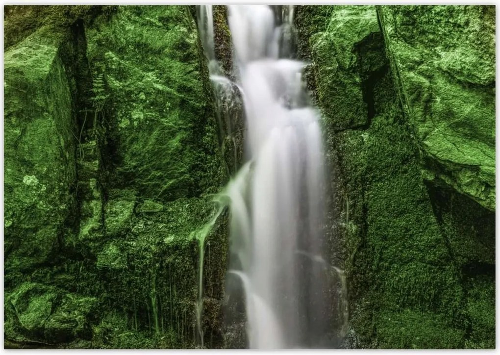 Poszterek 100x70 Vízesés Erdei zuhatag