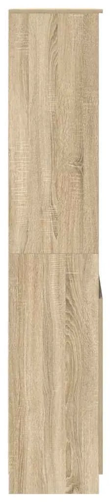 sonoma tölgy szerelt fa magasszekrény 50x35x180 cm