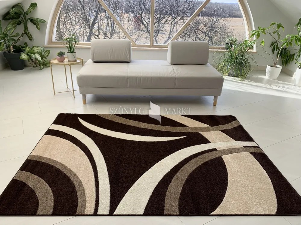 Comfort 4791 barna modern szőnyeg 80 cm-es szett