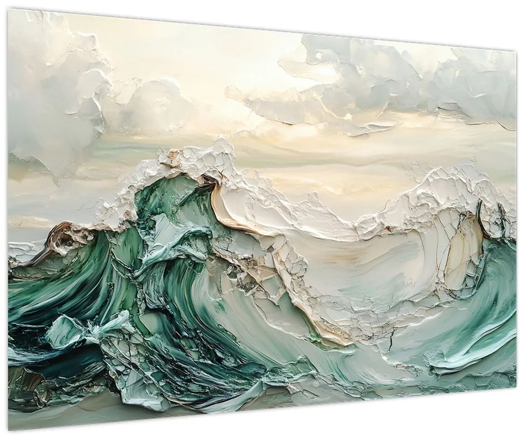 Kép - 3D tengeri absztrakció (90x60 cm)