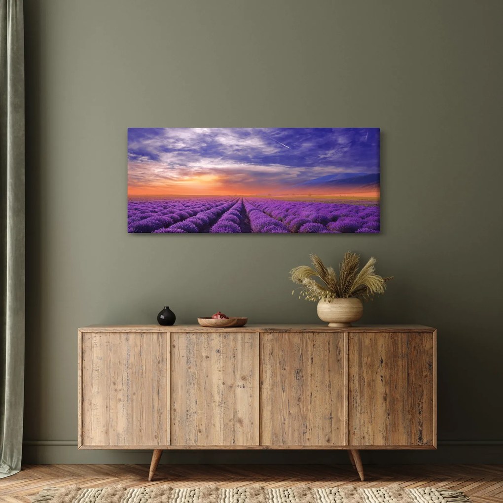 Egy levendula mező képe (120x50 cm)