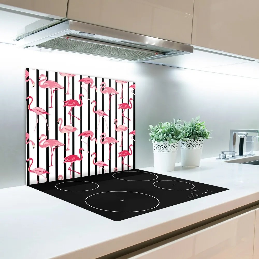 Üveg vágódeszka flamingók rudak 60x52 cm