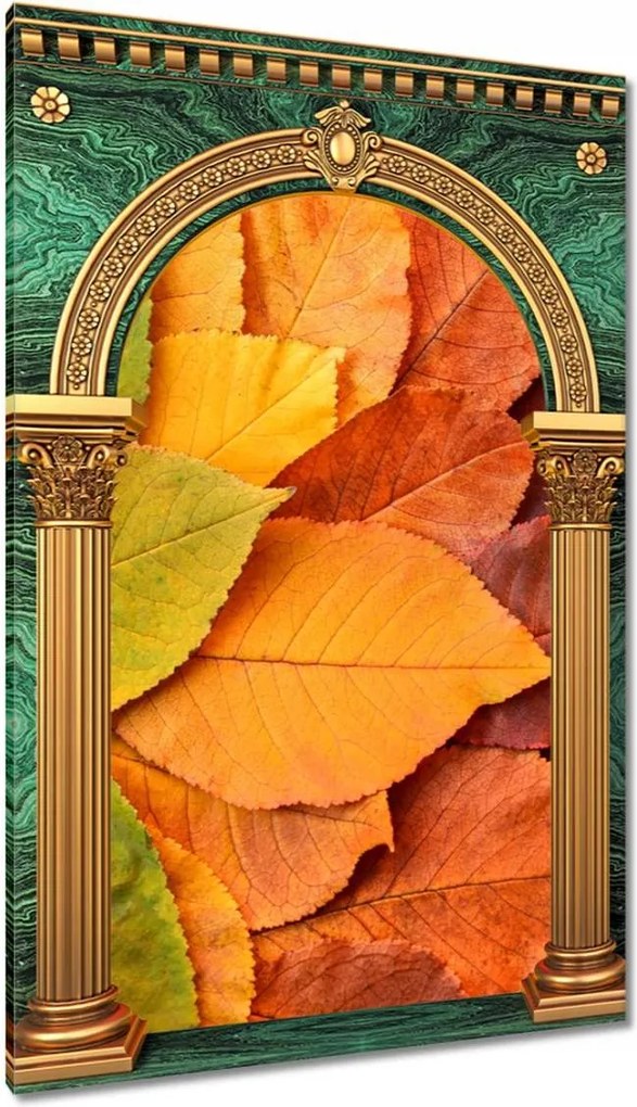 Vászonkép 60x90 Őszi színes levelek Levelek az ősz színeiben