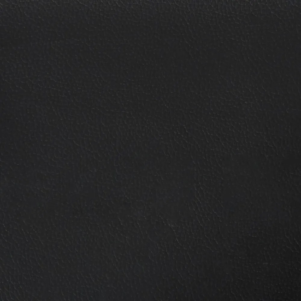 fekete műbőr ágykeret Dover 90x190 cm