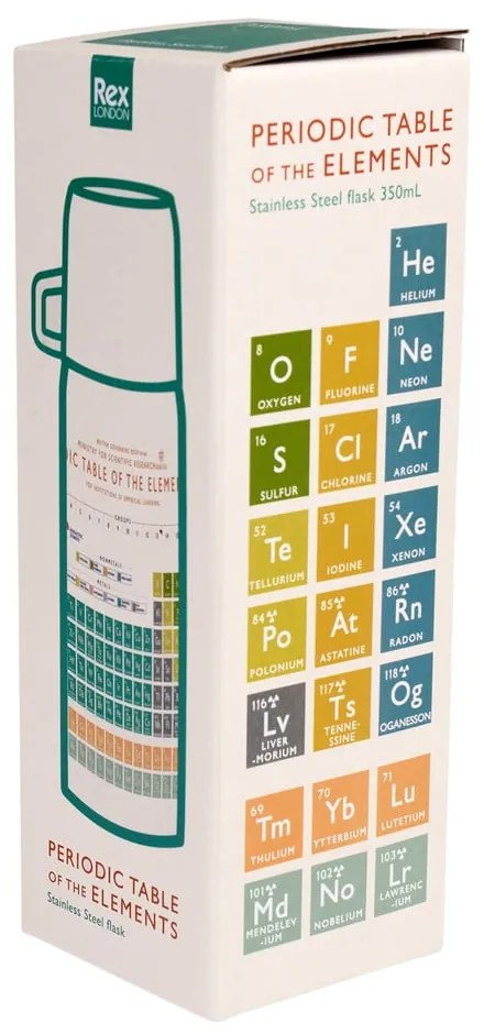 Krémszínű gyerek termosz 350 ml Periodic Table – Rex London