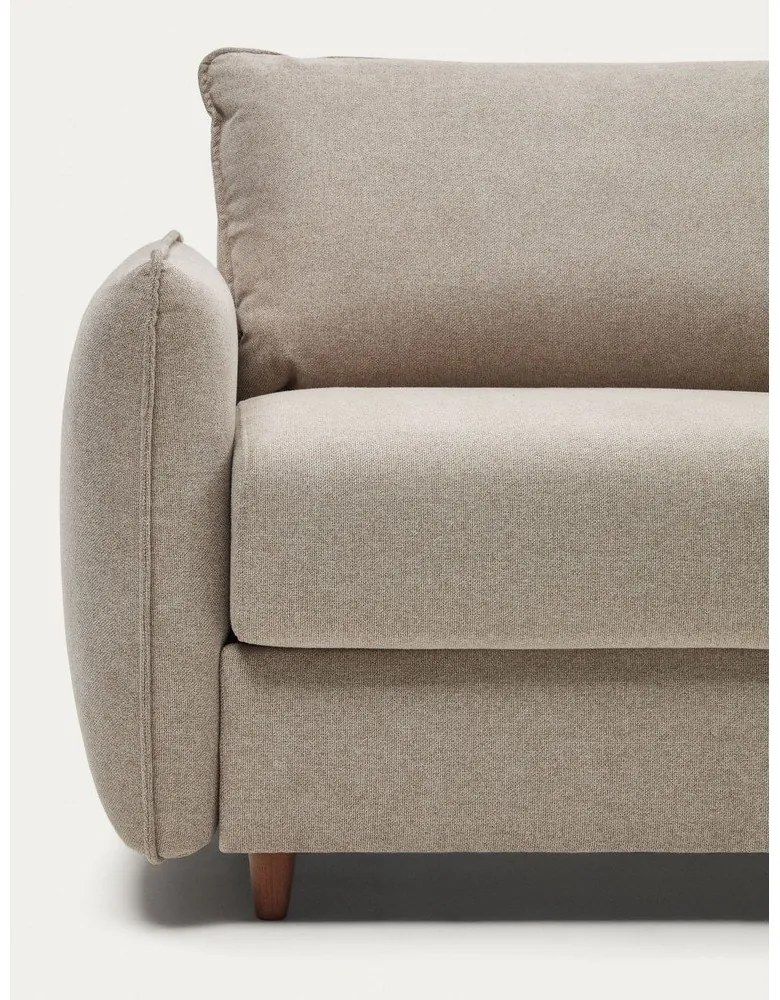 Bézs kinyitható kanapé 185 cm Carlota – Kave Home