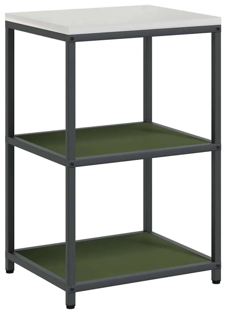 Konyhai Tároló Készlet ajtóval 2 pcs Olajzöld 120 x 50 x 92 cm
