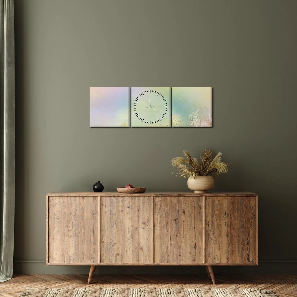 Kép - Festett rét 2 (órával) (90x30 cm)
