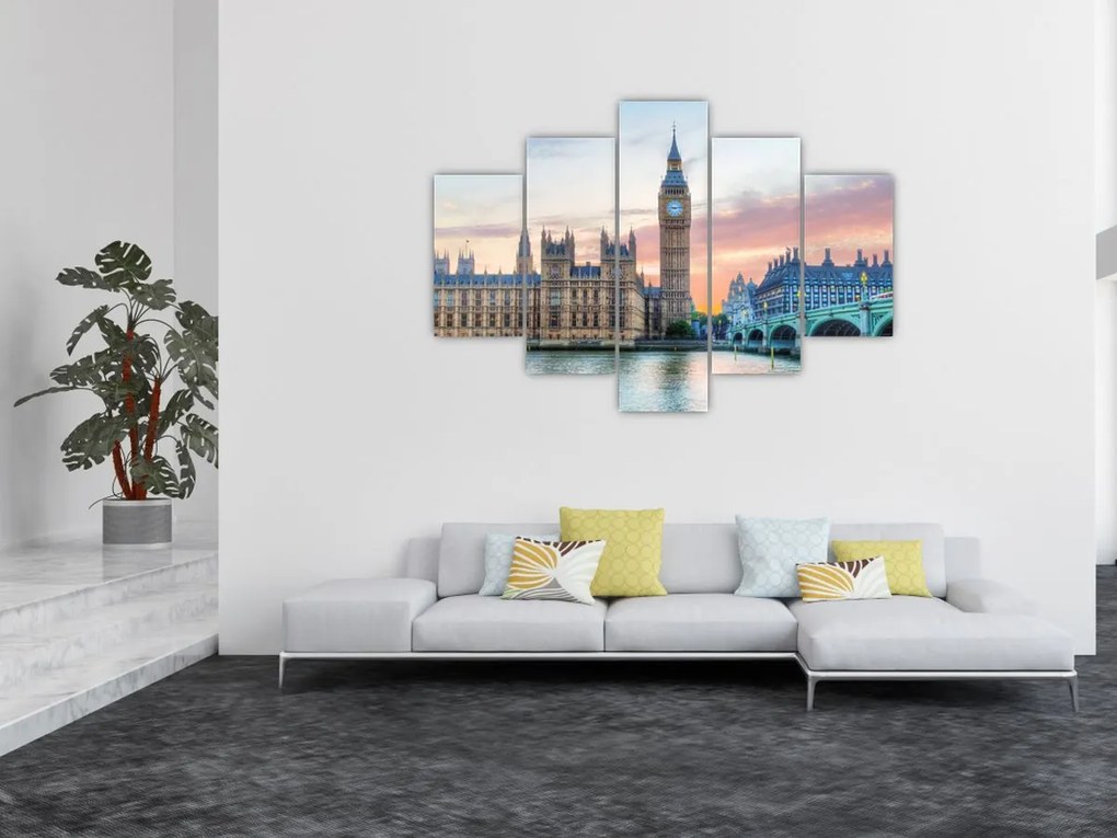 Kép - London pasztell színekben (150x105 cm)