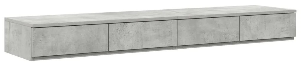 Ágyfiókok fiókkal Beton szürke 140 x 36.5 x 16.5 cm Faanyag