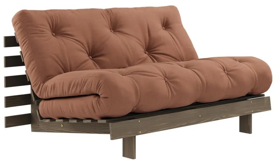 Narancssárgás rézszínű kinyitható kanapé 140 cm Roots – Karup Design