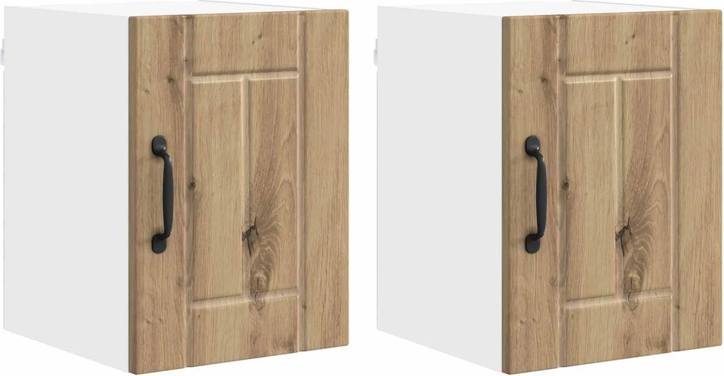 vidaXL Konyhaszekrény 2 pcs Artisan tölgy 30 x 31 x 40 cm Faanyag