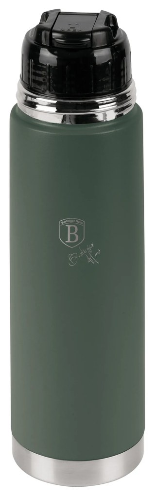 Berlinger Haus matt zöld rozsdamentes acél termosz 750 ml