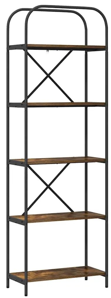 Könyvespolc Füstölt tölgy 60 x 30 x 183 cm Faanyag
