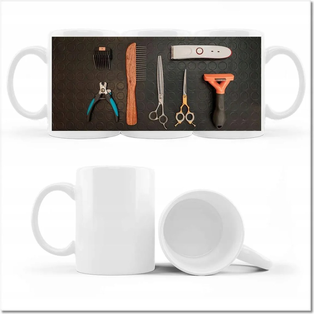 Nyomott mintás bögre Kutya hajvágás kiegészítők