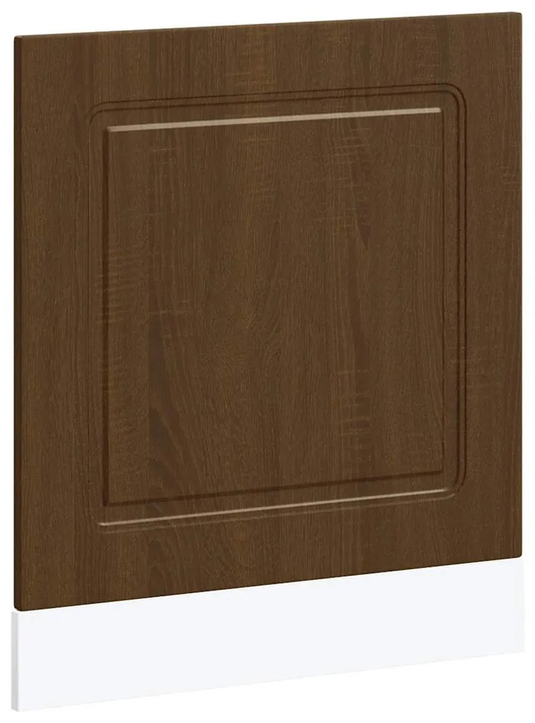 mosogatógép panel Kalmar barna tölgy 60x1,5x67 cm műanyag fa