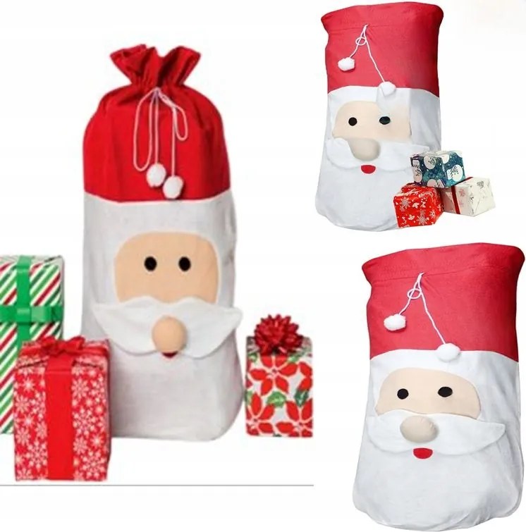 Nagy Mikulás karácsonyi ajándéktasak 90 cm