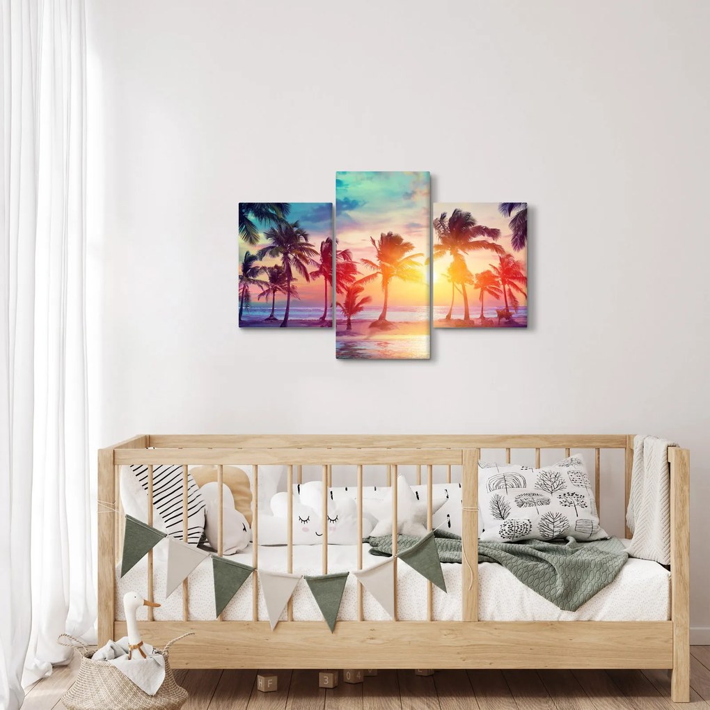 Kép - trópusi naplemente (90x60 cm)