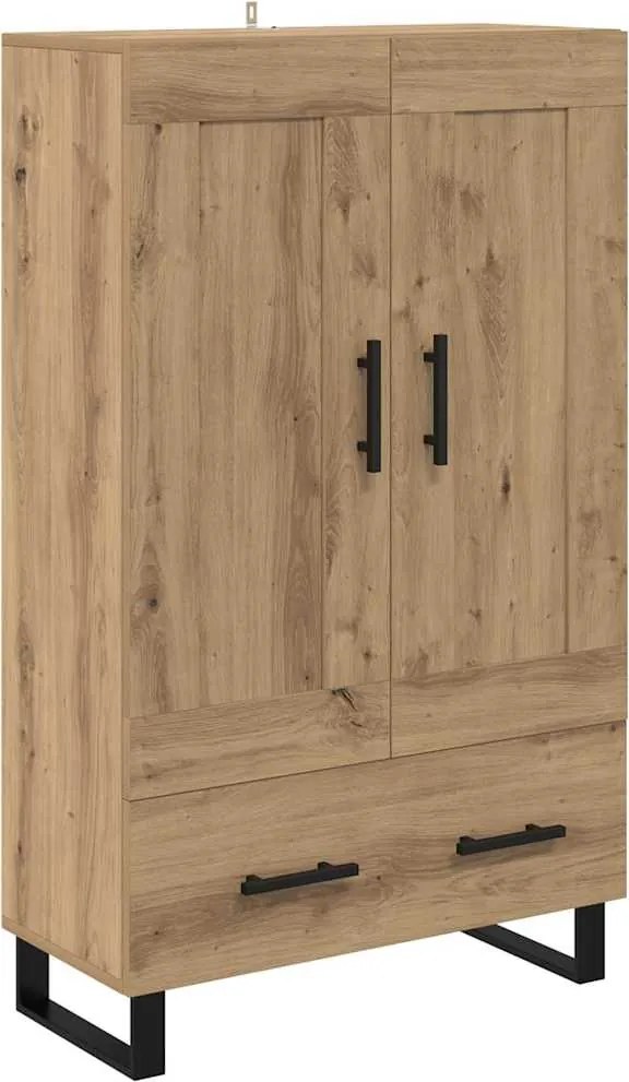 vidaXL Magasfiú fiókkal Artisan tölgy 69,5 x 31 x 115 cm Faanyag