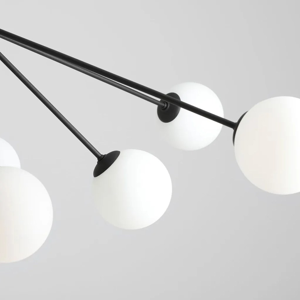 ALDEX 1082M1 HOLM Többágú Függesztett Lámpa Fehér, Fekete E14 IP20