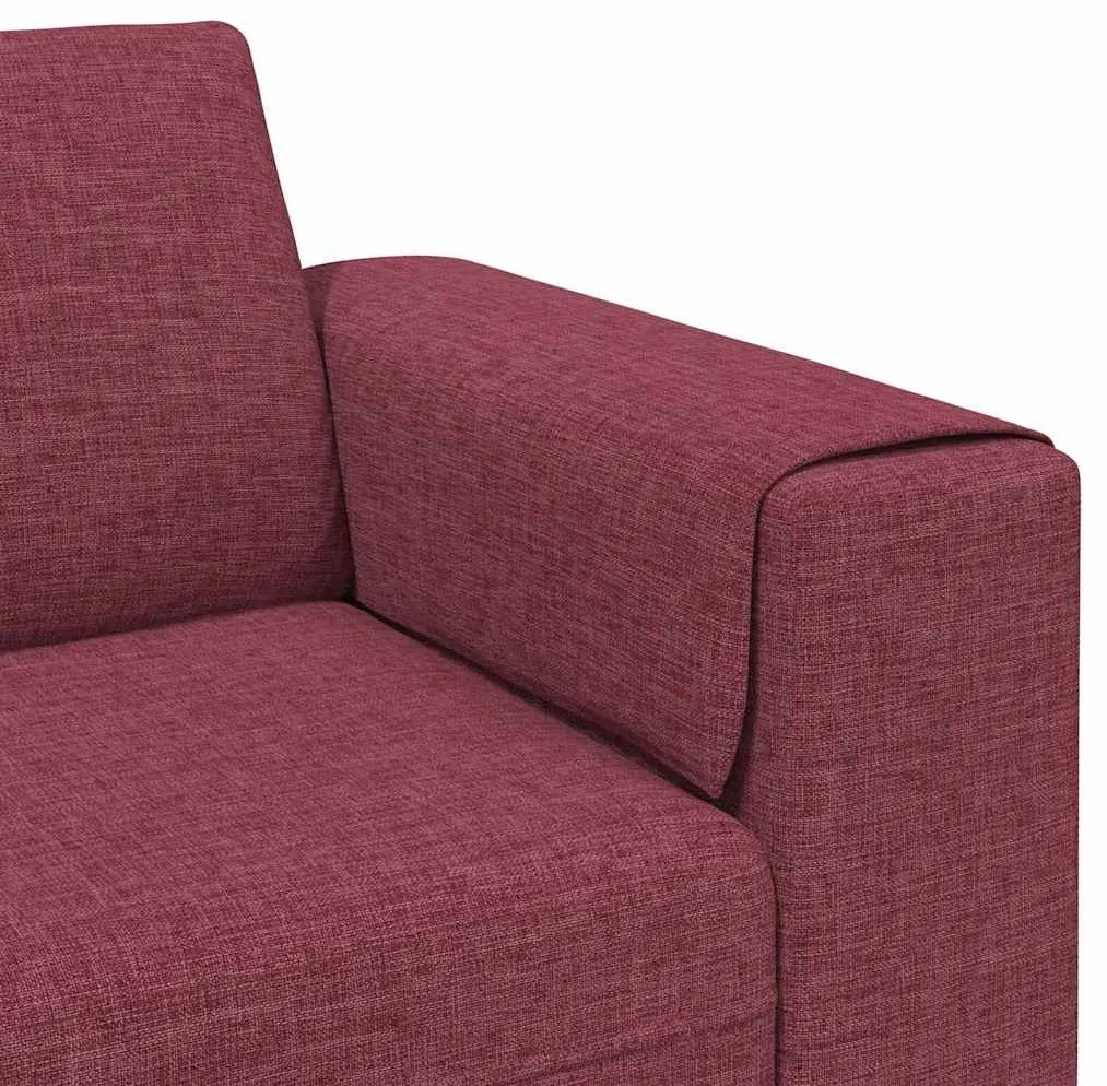 Kanapé Szett bordó szövet