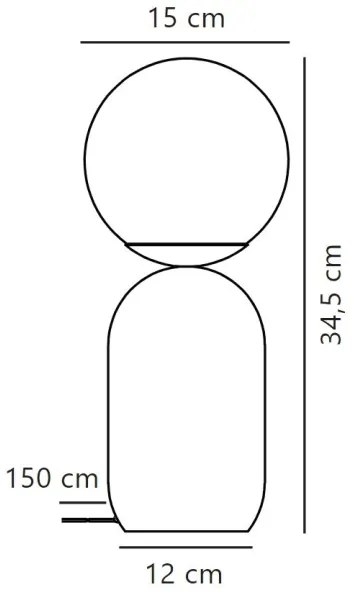 Nordlux - Asztali lámpa NOTTI 1xE14/25W/230V barna