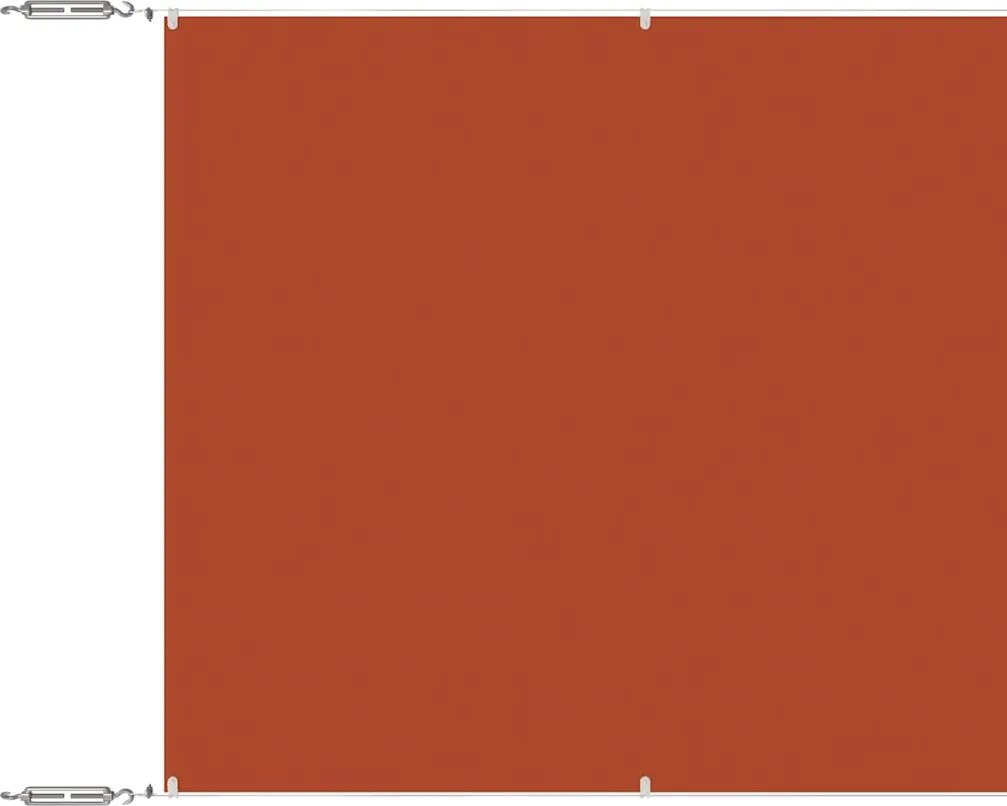 vidaXL terrakotta oxford-szövet függőleges napellenző 180 x 1200 cm