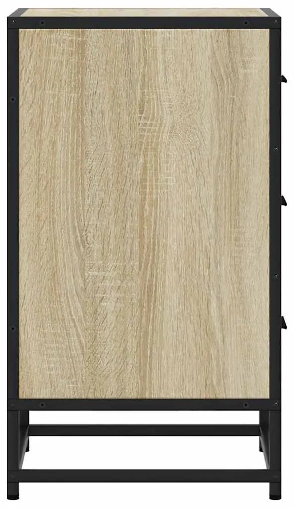 éjjeliszekrény Sonoma tölgy 40x34,5x60 cm Gépi fa és fém