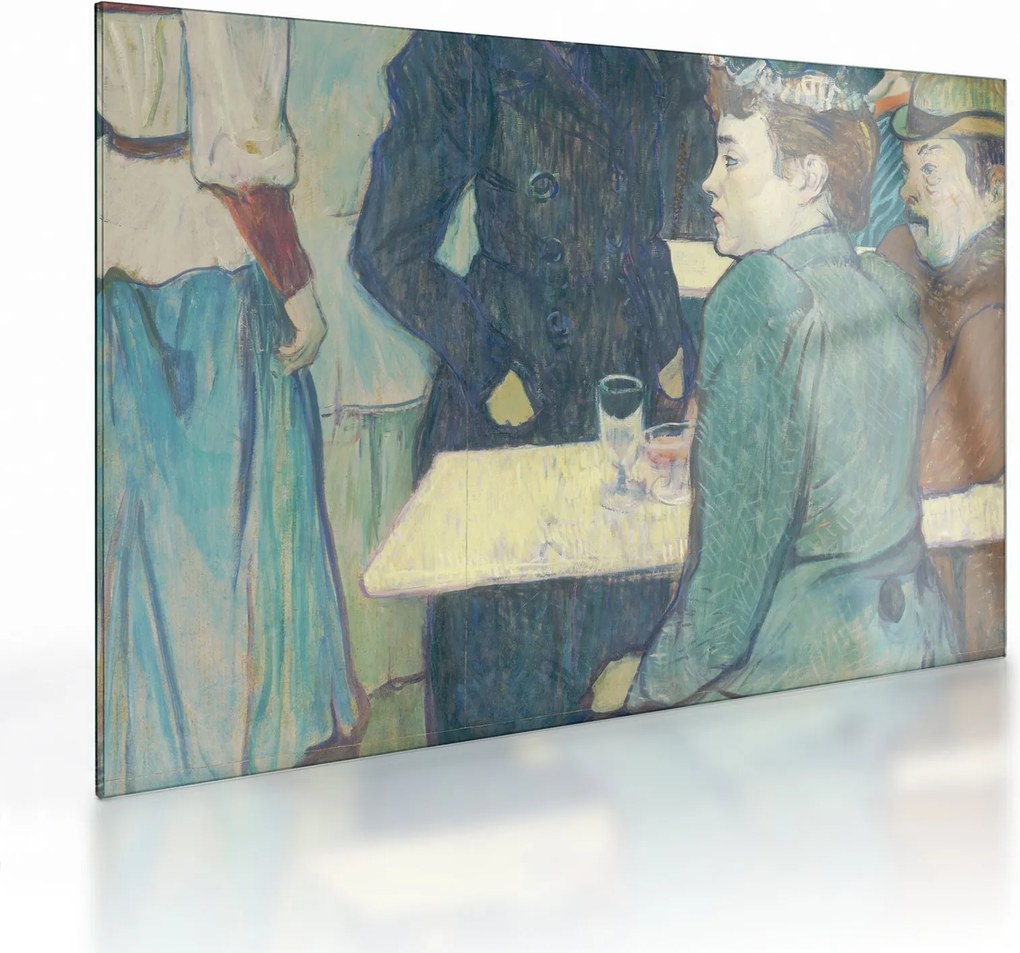 Üveg kép - Henri de Toulouse-Lautrec, A Corner of the Moulin de la Galette, reprodukciók (70x50 cm)