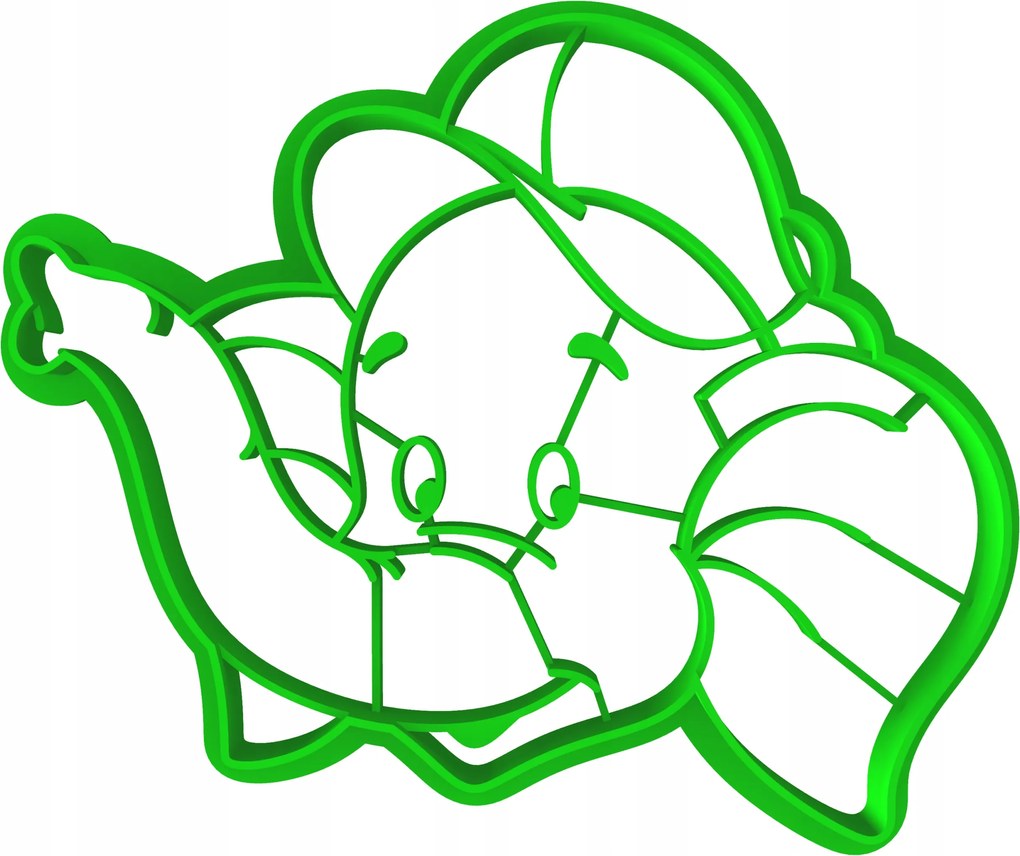 Süteménylyukasztó forma Elefánt Benjamin 1 10cm