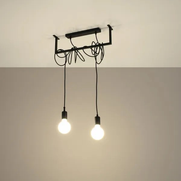 Csillár zsinóron SALAMANCA 2xE27/60W/230V