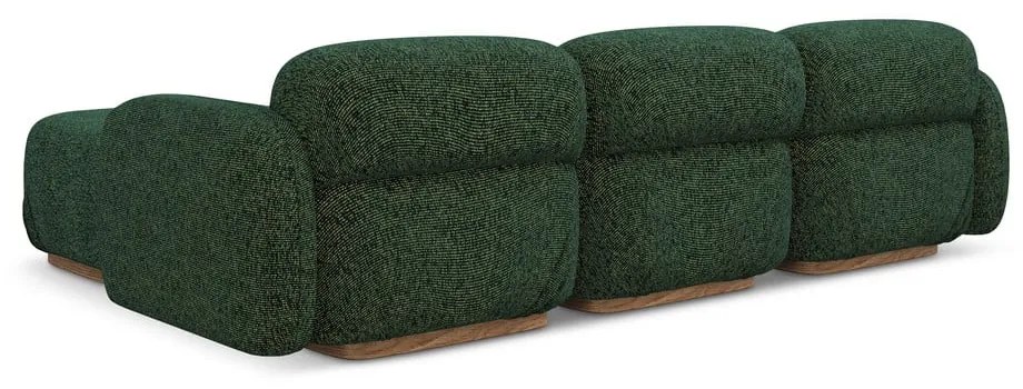 Sötétzöld moduláris sarokkanapé (variálható sarok) Ailani – Makamii